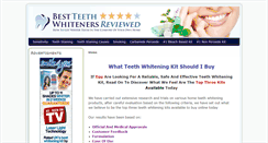 Desktop Screenshot of bestteethwhitenersreviewed.com